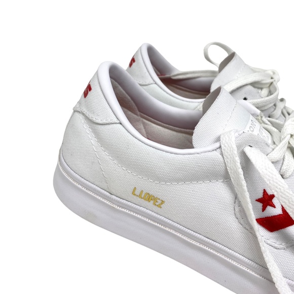 💖MEGA SALE💖Converse Louie Lopez Pro OX Low Top White Canvas Men’s A02416C - Picture 6 of 11